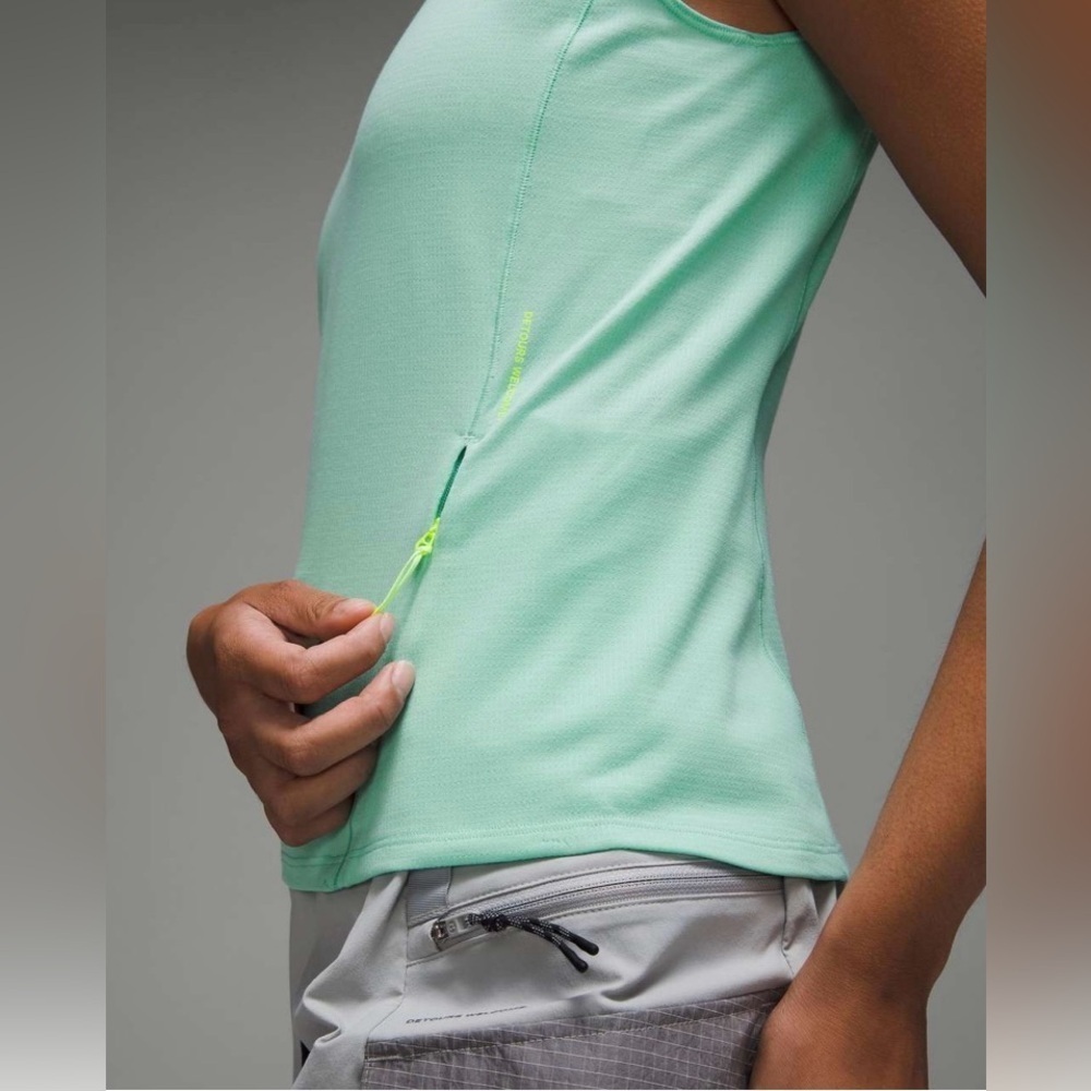 Lululemon Cap Sleeve Hiking Tank Top in Wild Mint - Picture 4 of 6